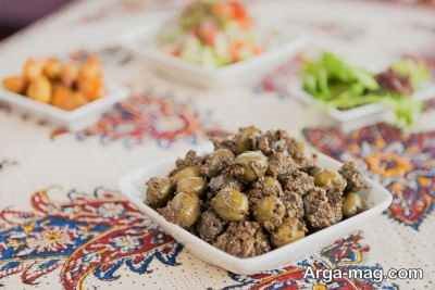 مواد زیتون پرورده چرخ کرده