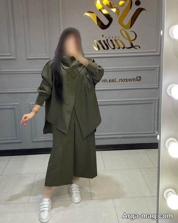 ایده ست با دامن شلواری لاکچری