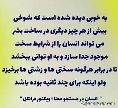جملات ناب رمان انسان در جستجوی معنا