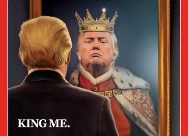 دموکراسی آمریکایی زیر آوار «فضولات» ترامپی/ ریشههای توهم پادشاهی در رییس جمهور آمریکا +عکس و فیلم