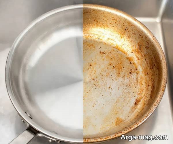 تمیز کردن لک استیل