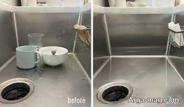 تمیز کردن لک استیل