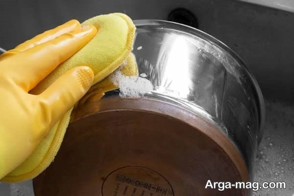 پاکسازی لک استیل