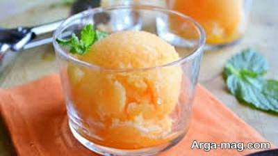 آموزش طرز تهیه بستنی نارنگی
