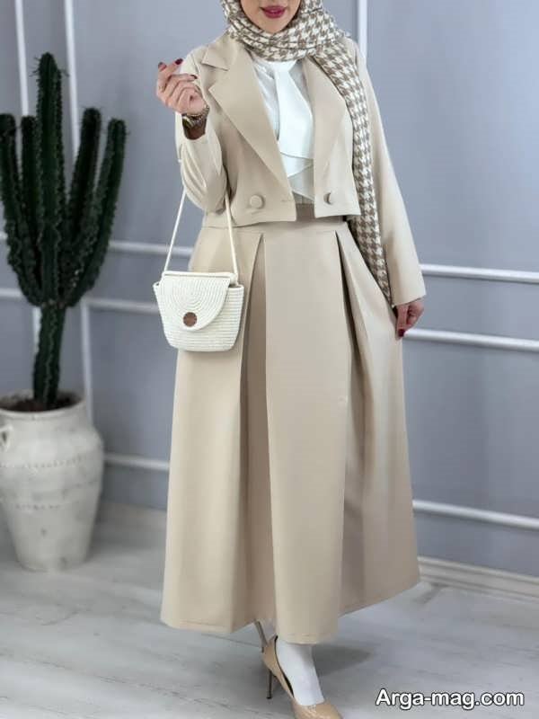 نمونه هایی جذاب از کت و دامن 2025