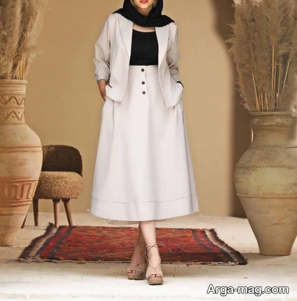 کت و دامن 2026 برای استایل رسمی، مجلسی و اسپرت