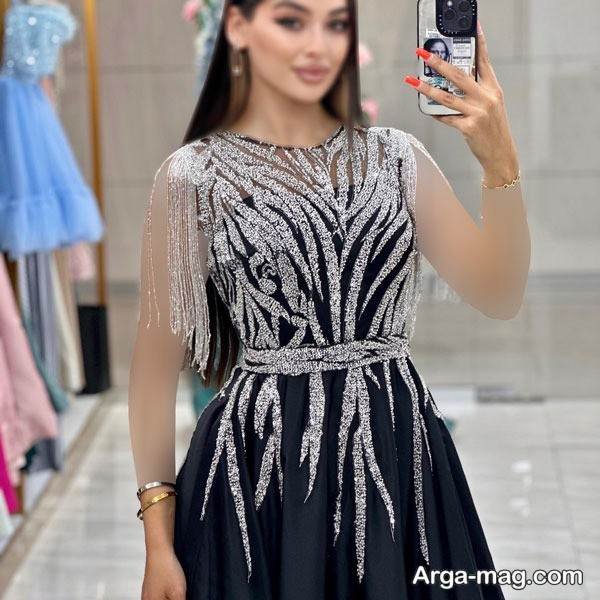 لباس شب 2026 در رنگ زیبا