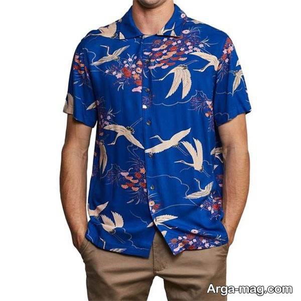 مدل پیراهن مردانه در رنگ زیبا