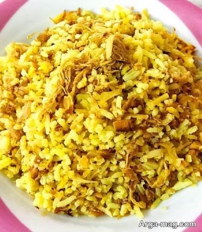 آموزش تهیه بادام پلو