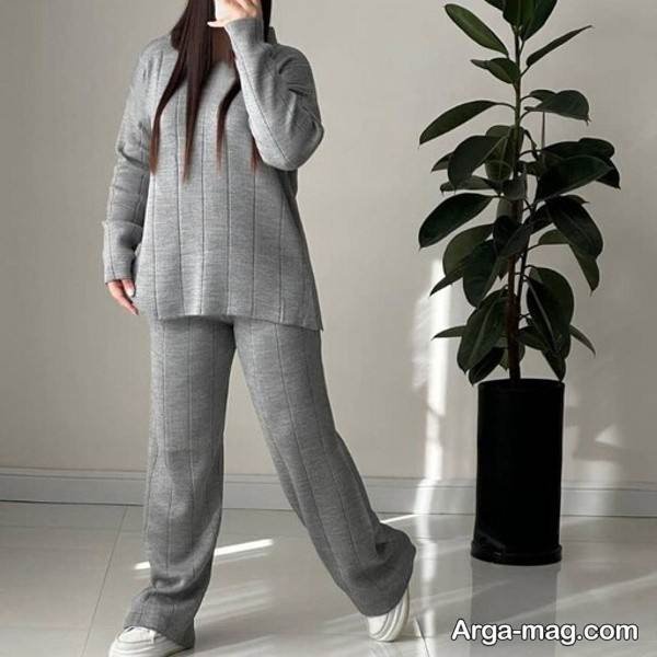 ست لباس بافت در رنگ زیبا