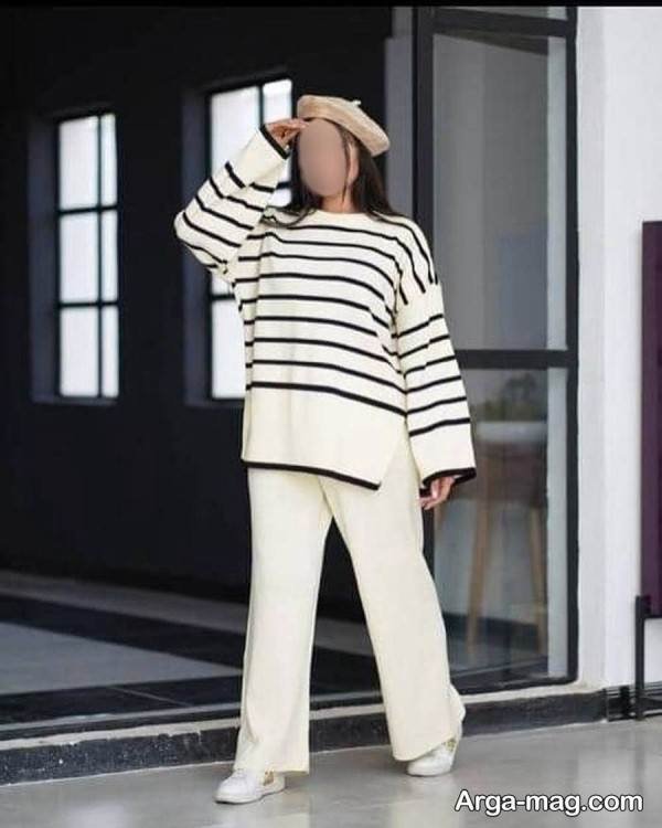 مدل لباس بافت در رنگ زیبا