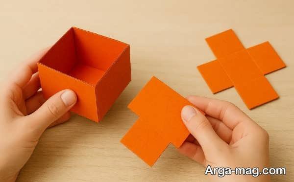 ساخت مکعب با مقوا در چند مرحله ساده