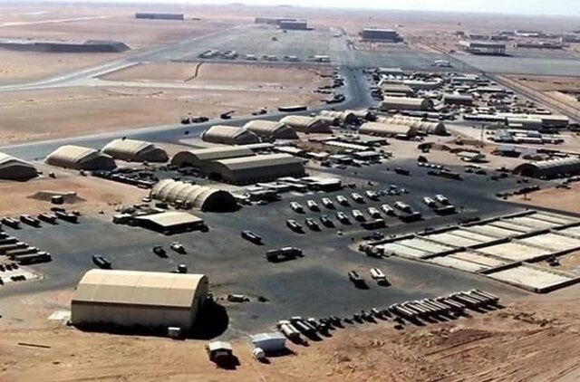 جا‌به‌جایی کامیون‌های حامل سرباز و تجهیزات جنگی آمریکا در عراق