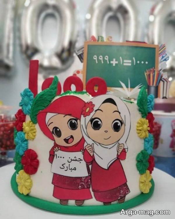 ایده تزیینات لاکچری کیک جشن هزار