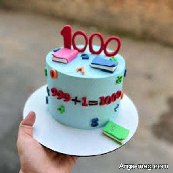 ایده لاکچری دیزاین کیک جشن هزار 