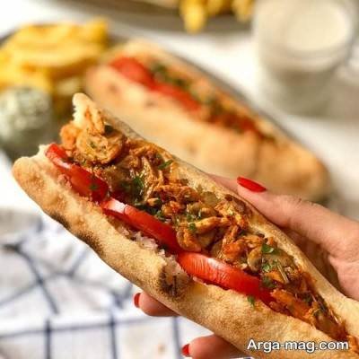 نحوه تهیه ساندویچ دل مرغ