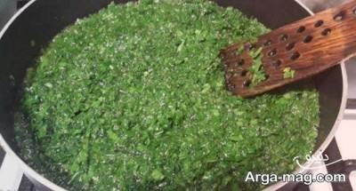 آموزش تهیه طرز تهیه سبزی قورمه سبزی