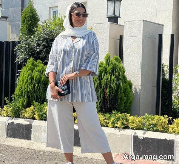 تیپ با شلوار واید شیک