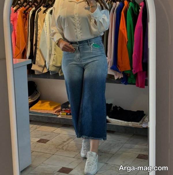 ایده متفاوت تیپ با شلوار واید