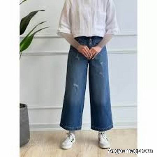 تیپ متفاوت با شلوار واید