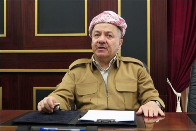 رایزنی تلفنی مسعود بارزانی با فرمانده قسد

