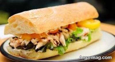 طرز تهیه ساندویچ مرغ ریش ریش خوش طعم و لذیذ
