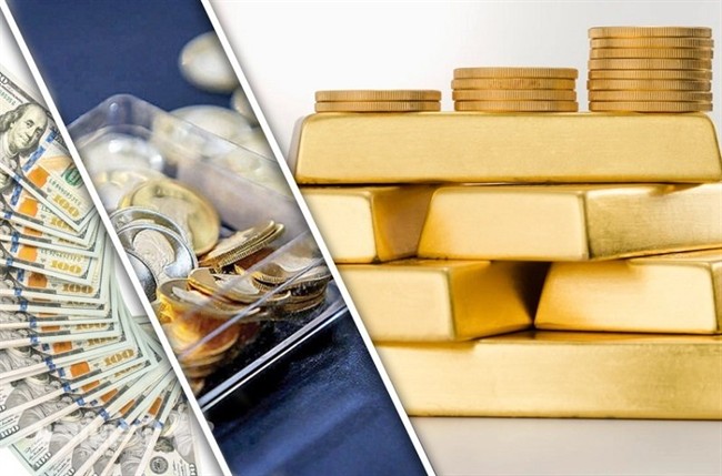 کاهش قیمت&zwnj;ها در بازار طلا، سکه و دلار
