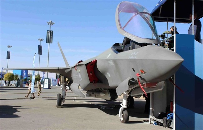 عکس ؛ جنگنده «اف 35» با نشان عربستان سعودی